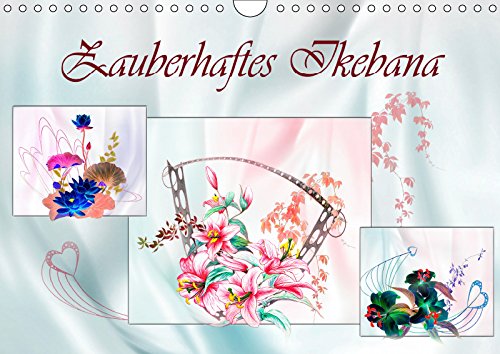 Zauberhaftes Ikebana (Wandkalender 2019 DIN A4 quer): Buntstift Zeichnungen (Monatskalender, 14 Seiten ) (CALVENDO Kunst) Leisure, Home & Garden