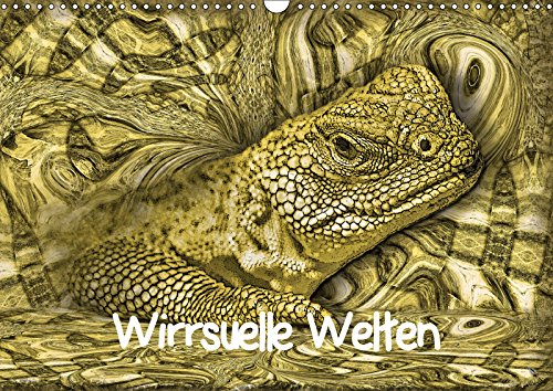 Wirrsuelle Welten (Wandkalender 2019 DIN A3 quer): Strukturierte Spielereien mit Farben und Objekten (Monatskalender, 14 Seiten ) (CALVENDO Kunst) Leisure, Home & Garden