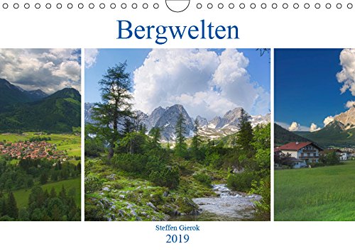 Bergwelten (Wandkalender 2019 DIN A4 quer): Saftige Wiesen, schroffe Berghänge, glas klare Bergseen, Stahlblauer Himmel, dass sind die Berwelten. (Monatskalender, 14 Seiten ) (CALVENDO Natur) Leisure, Home & Garden