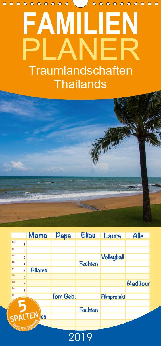 Traumlandschaften Thailands - Familienplaner hoch (Wandkalender 2019 , 21 cm x 45 cm, hoch): Naturschönheiten die zum verweilen und träumen einladen. (Monatskalender, 14 Seiten ) (CALVENDO Natur) Photography