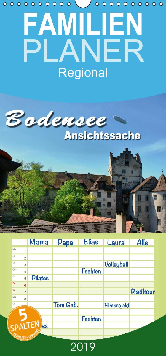 Bodensee - Ansichtssache - Familienplaner hoch (Wandkalender 2019 , 21 cm x 45 cm, hoch): Entdeckungen rund um den Bodensee (Monatskalender, 14 Seiten ) (CALVENDO Orte) Leisure, Home & Garden
