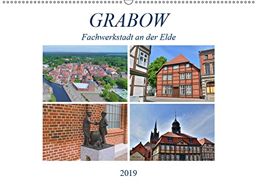 Grabow - Fachwerkstadt an der Elde (Wandkalender 2019 DIN A2 quer): Grabow - Fachwerkstadt an der Elde (Monatskalender, 14 Seiten ) (CALVENDO Orte) Leisure, Home & Garden