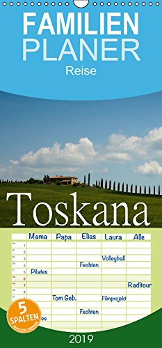 Toskana - Sanfte Landschaft - Familienplaner hoch (Wandkalender 2019 , 21 cm x 45 cm, hoch): Sanfte Hügel, schönes Licht, herrliche Täler und Städte - ... (Monatskalender, 14 Seiten ) (CALVENDO Orte) Photography