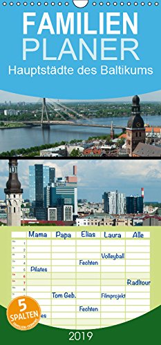 Hauptstädte des Baltikums - Familienplaner hoch (Wandkalender 2019 , 21 cm x 45 cm, hoch): Die Perlen in Osteuropa (Monatskalender, 14 Seiten ) (CALVENDO Orte) Leisure, Home & Garden