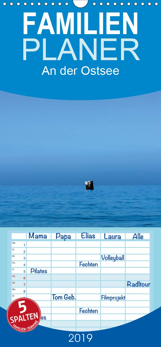 An der Ostsee - Familienplaner hoch (Wandkalender 2019 , 21 cm x 45 cm, hoch): Fotografien,entstanden an der Ostsee (Monatskalender, 14 Seiten ) (CALVENDO Natur) Film, Art & Culture