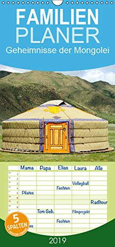 Geheimnisse der Mongolei - Familienplaner hoch (Wandkalender 2019 , 21 cm x 45 cm, hoch): Wundervolle Motive aus der Mongolei mit Bildern von Tieren, ... (Monatskalender, 14 Seiten ) (CALVENDO Natur) Leisure, Home & Garden