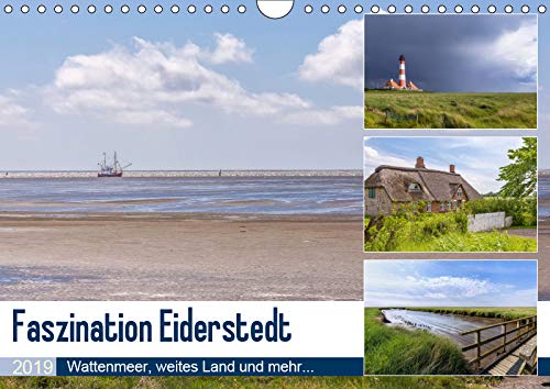 Faszination Eiderstedt (Wandkalender 2019 DIN A4 quer): Wattenmeer, weites Land und mehr... (Monatskalender, 14 Seiten ) (CALVENDO Orte) Leisure, Home & Garden
