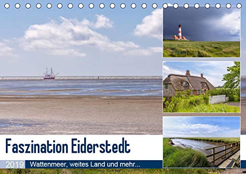 Faszination Eiderstedt (Tischkalender 2019 DIN A5 quer): Wattenmeer, weites Land und mehr... (Monatskalender, 14 Seiten ) (CALVENDO Orte) Leisure, Home & Garden