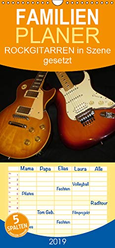 ROCKGITARREN in Szene gesetzt - Familienplaner hoch (Wandkalender 2019 , 21 cm x 45 cm, hoch): Auf jeder Seite präsentiert sich eine andere ... (Monatskalender, 14 Seiten ) (CALVENDO Kunst) Arts & Music