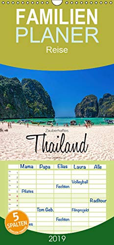 Zauberhaftes Thailand - Familienplaner hoch (Wandkalender 2019 , 21 cm x 45 cm, hoch): Das Königreich Thailand beeindruckt mit paradiesischen ... (Monatskalender, 14 Seiten ) (CALVENDO Orte) Photography