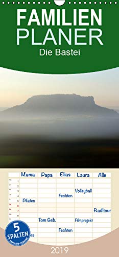 Die Bastei - Familienplaner hoch (Wandkalender 2019 , 21 cm x 45 cm, hoch): Elbsandsteingebirge (Monatskalender, 14 Seiten ) (CALVENDO Natur) Leisure, Home & Garden