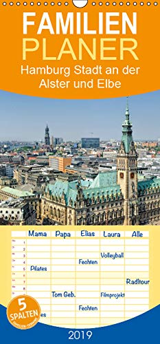 Hamburg Stadt an der Alster und Elbe - Familienplaner hoch (Wandkalender 2019 , 21 cm x 45 cm, hoch): Ein Jahr Hamburg. 13 faszinierende Aufnahmen der ... (Monatskalender, 14 Seiten ) (CALVENDO Orte) Photography