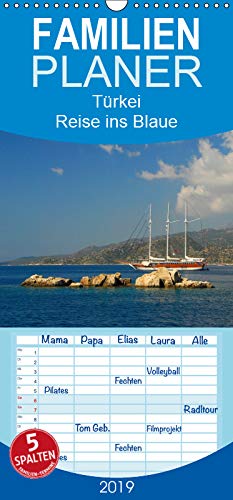 Türkei - Reise ins Blaue - Familienplaner hoch (Wandkalender 2019 , 21 cm x 45 cm, hoch): Türkei - malerische Küste und blaues Meer (Monatskalender, 14 Seiten ) (CALVENDO Natur) Photography