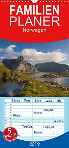 Norwegen - Familienplaner hoch (Wandkalender 2019 , 21 cm x 45 cm, hoch): Landschaften, Küsten, Fjorde und Inseln in Norwegen (Monatskalender, 14 Seiten ) (CALVENDO Natur) Photography