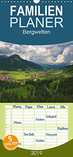 Bergwelten - Familienplaner hoch (Wandkalender 2019 , 21 cm x 45 cm, hoch): Saftige Wiesen, schroffe Berghänge, glas klare Bergseen, Stahlblauer ... (Monatskalender, 14 Seiten ) (CALVENDO Natur) Leisure, Home & Garden