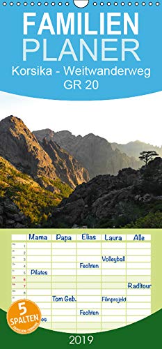 Korsika - Weitwanderweg GR 20 - Familienplaner hoch (Wandkalender 2019 , 21 cm x 45 cm, hoch): Der beliebteste und wohl auch anspruchsvollste ... (Monatskalender, 14 Seiten ) (CALVENDO Orte) Photography