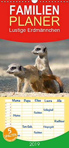 Lustige Erdmännchen - Familienplaner hoch (Wandkalender 2019 , 21 cm x 45 cm, hoch): Lustige Fotos von jungen Erdmännchen (Monatskalender, 14 Seiten ) (CALVENDO Tiere) Leisure, Home & Garden