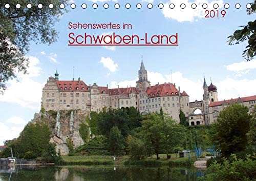 Sehenswertes im Schwaben-Land (Tischkalender 2019 DIN A5 quer): Reiseziele in Schwaben (Monatskalender, 14 Seiten ) (CALVENDO Orte) Leisure, Home & Garden