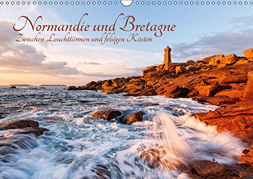 Normandie und Bretagne: Zwischen Leuchttürmen und felsigen Küsten (Wandkalender 2019 DIN A3 quer): Die raue Schönheit der französischen Atlantikküste (Monatskalender, 14 Seiten ) (CALVENDO Orte) Photography