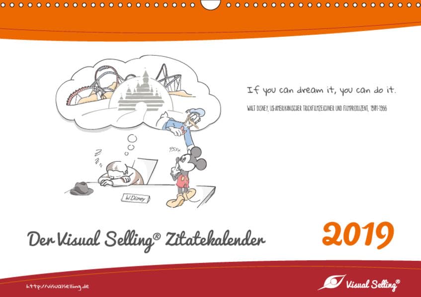 Visual Selling® Zitatekalender 2019 (Wandkalender 2019 DIN A3 quer): Zitate visualisiert (Monatskalender, 14 Seiten ) (CALVENDO Menschen) Business, Finance & Career