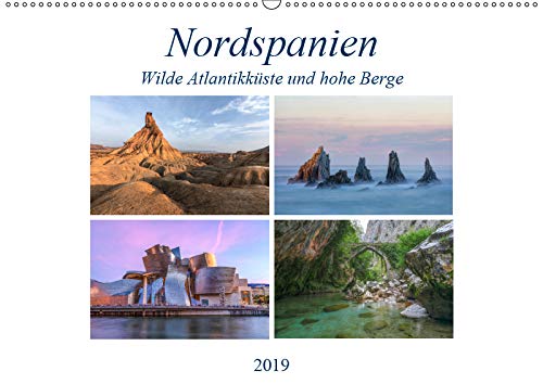 Nordspanien, wilde Atlantikküste und hohe Berge (Wandkalender 2019 DIN A2 quer): Nordspanien ist das etwas andere Spanien, abseits von Massentourismus ... (Monatskalender, 14 Seiten ) (CALVENDO Orte) Photography