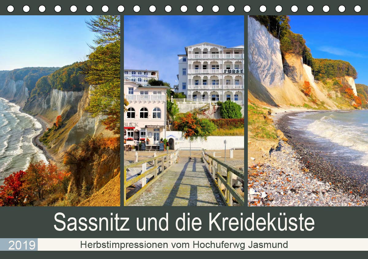 Sassnitz und die Kreideküste - Herbstimpressionen vom Hochuferweg Jasmund (Tischkalender 2019 DIN A5 quer): Fotos der schönen Ostseite der Insel Rügen (Monatskalender, 14 Seiten ) (CALVENDO Orte) Leisure, Home & Garden