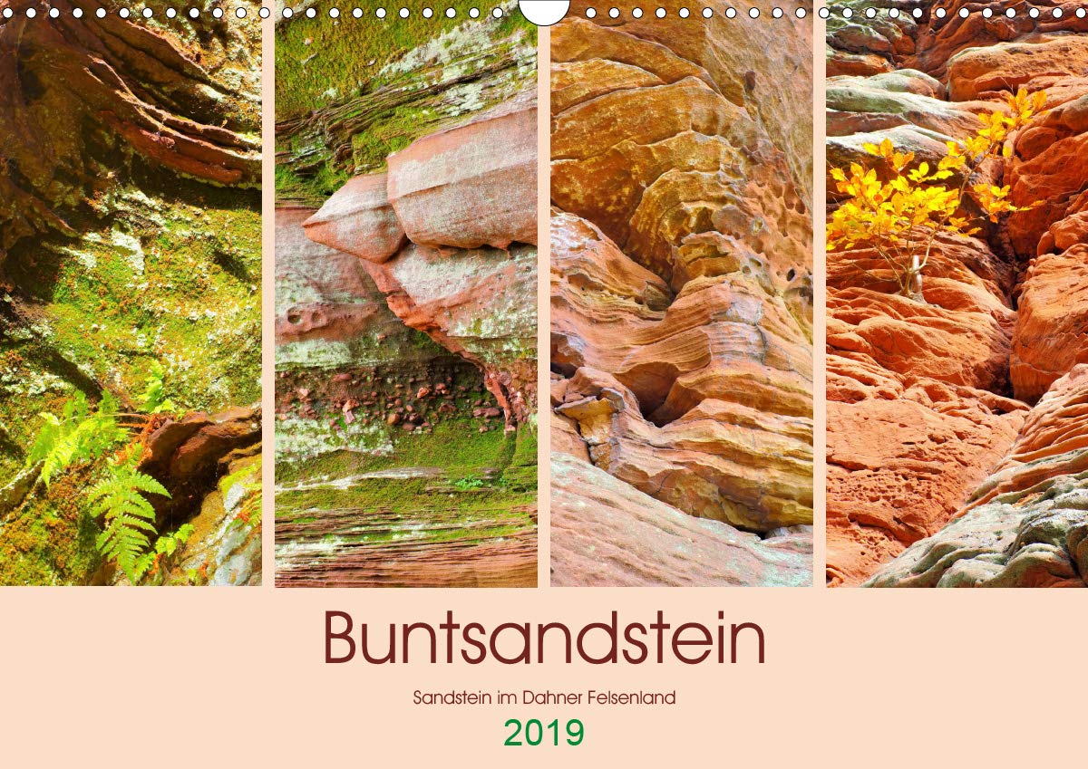 Buntsandstein - Sandstein im Dahner Felsenland (Wandkalender 2019 DIN A3 quer): Verschiedene Verwitterungsformen des Buntsandsteines (Monatskalender, 14 Seiten ) (CALVENDO Natur) Film, Art & Culture