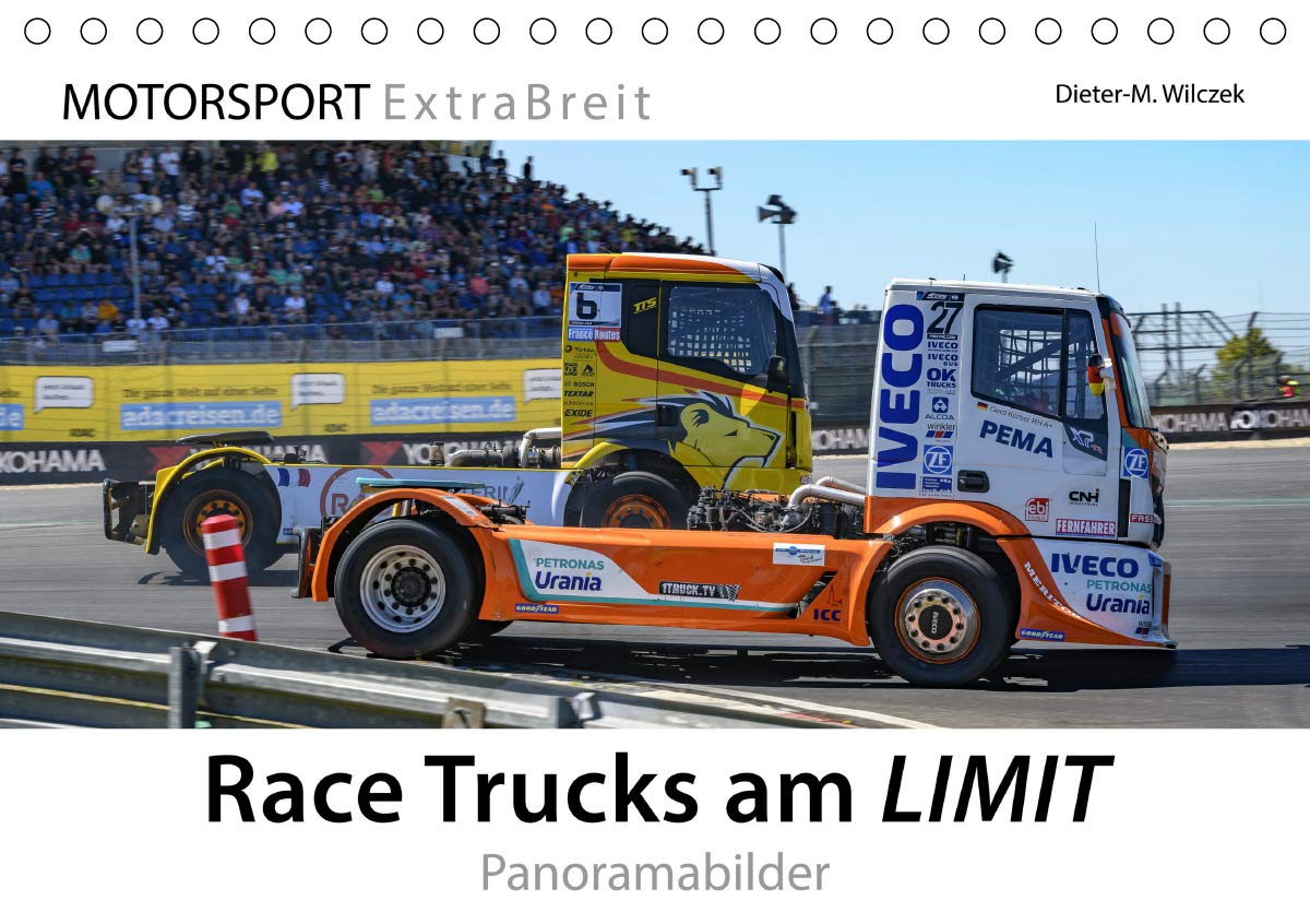 Race Trucks am LIMIT Panoramabilder (Tischkalender 2019 DIN A5 quer): PS-Giganten in spektakulären Rennszenen auf dem Nürburgring (Monatskalender, 14 Seiten ) (CALVENDO Sport) Leisure & Fun