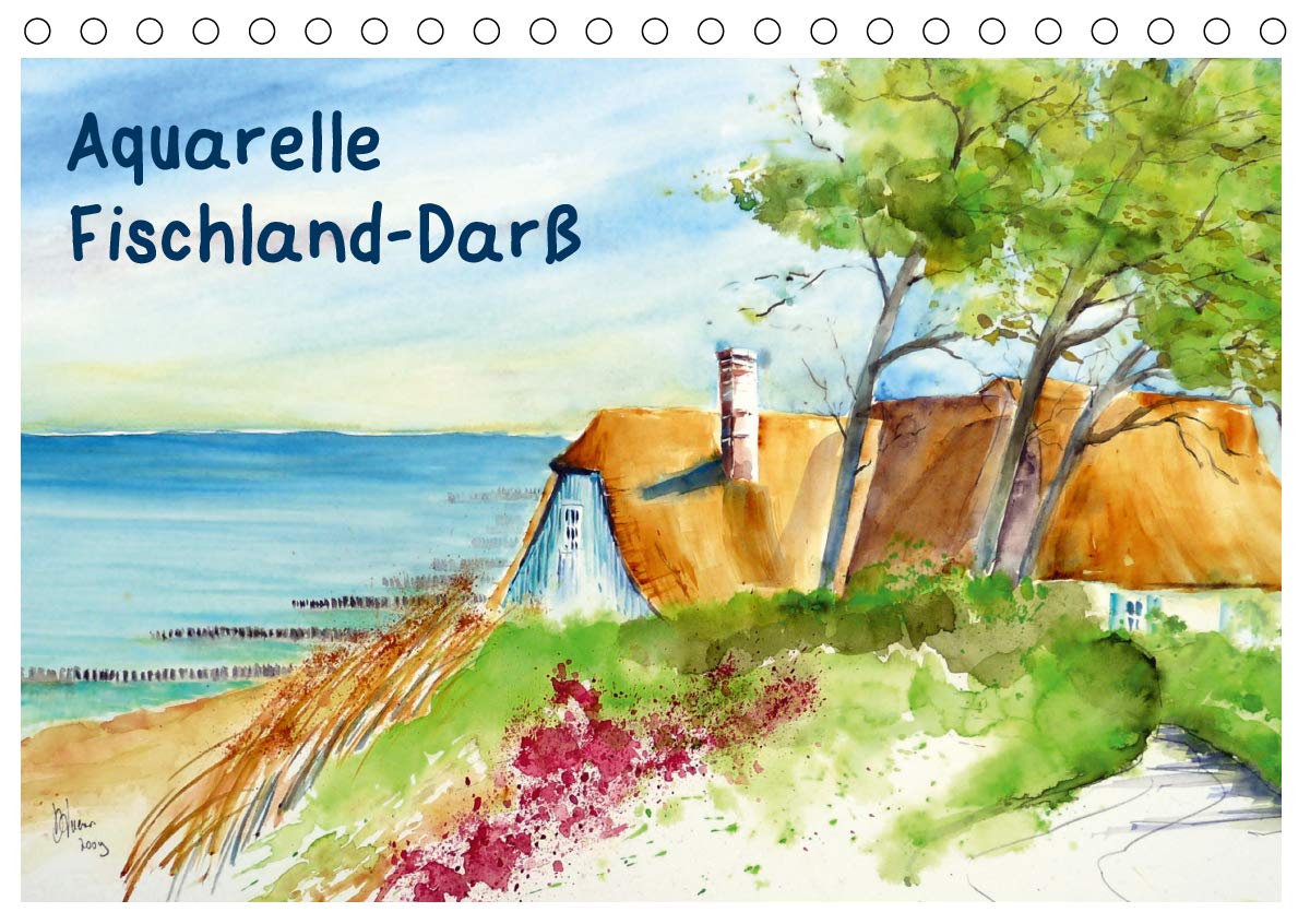 Aquarelle - Fischland-Darß (Tischkalender 2020 DIN A5 quer): Aquarellbilder von der Ostsee auf Fischland-Darß (Monatskalender, 14 Seiten ) (CALVENDO Natur) Film, Art & Culture