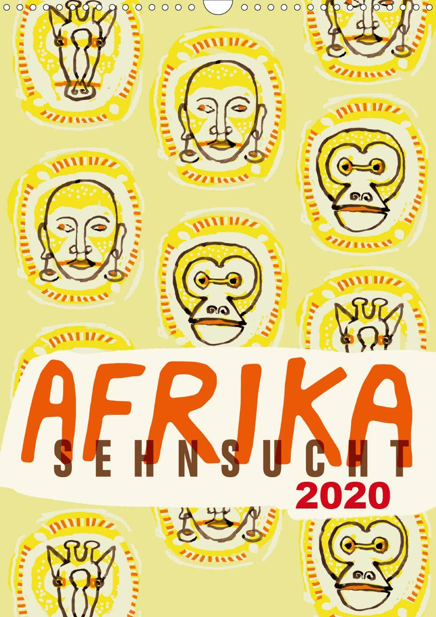 Afrika-Sehnsucht 2020 (Wandkalender 2020 DIN A3 hoch): Eine Reise durch Afrika in Zeichnungen (Monatskalender, 14 Seiten ) (CALVENDO Orte) Leisure, Home & Garden