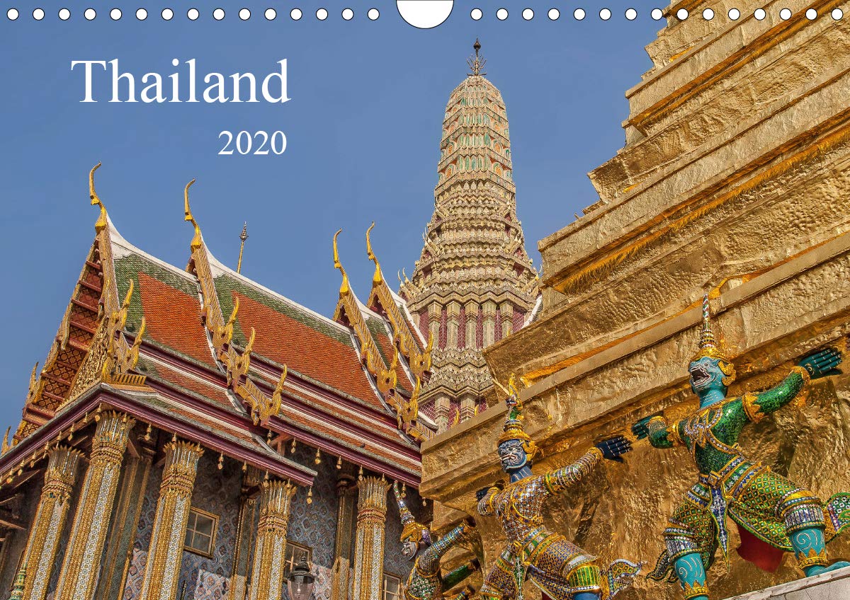 Thailand (Wandkalender 2020 DIN A4 quer): Buddhistische Tempel in Thailand (Monatskalender, 14 Seiten ) (CALVENDO Orte) Film, Art & Culture
