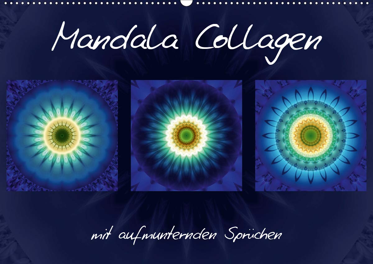 Mandala Collagen mit aufmunternden Sprüchen (Wandkalender 2020 DIN A2 quer): Farbharmonische Mandala Collagen (Monatskalender, 14 Seiten ) (CALVENDO Glaube) Leisure, Home & Garden