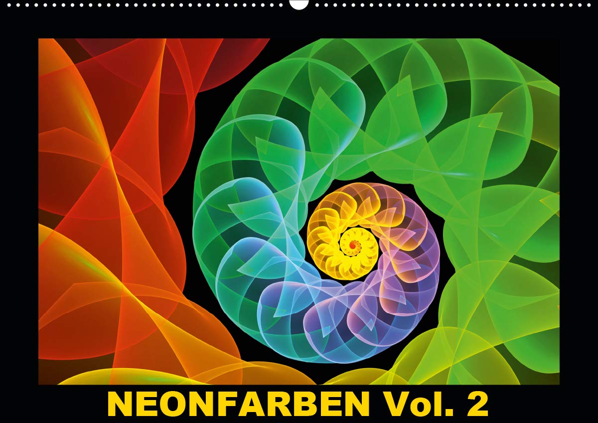 Neonfarben Vol. 2 / CH-Version (Wandkalender 2020 DIN A2 quer): Ein Fraktalkunstkalender für junge und junggebliebene Leute (Monatskalender, 14 Seiten ) (CALVENDO Kunst) Leisure, Home & Garden