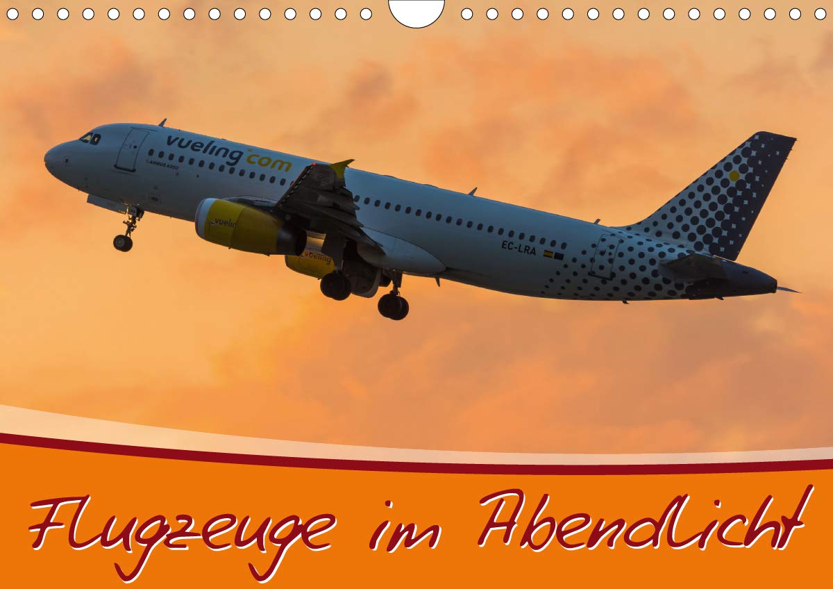 Flugzeuge im Abendlicht (Wandkalender 2020 DIN A4 quer): Giganten am Abendhimmel (Monatskalender, 14 Seiten ) (CALVENDO Mobilitaet) Business & Technology