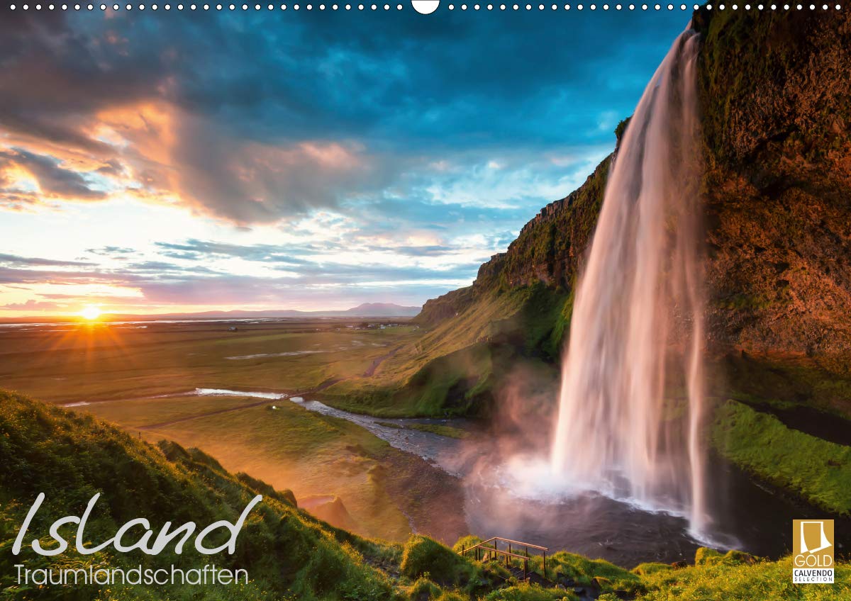 ISLAND - Traumlandschaften (Wandkalender 2020 DIN A2 quer): Es erwarten Sie atemberaubende Fotos der wunderschönen Insel Island. (Monatskalender, 14 Seiten ) (CALVENDO Natur) Leisure, Home & Garden