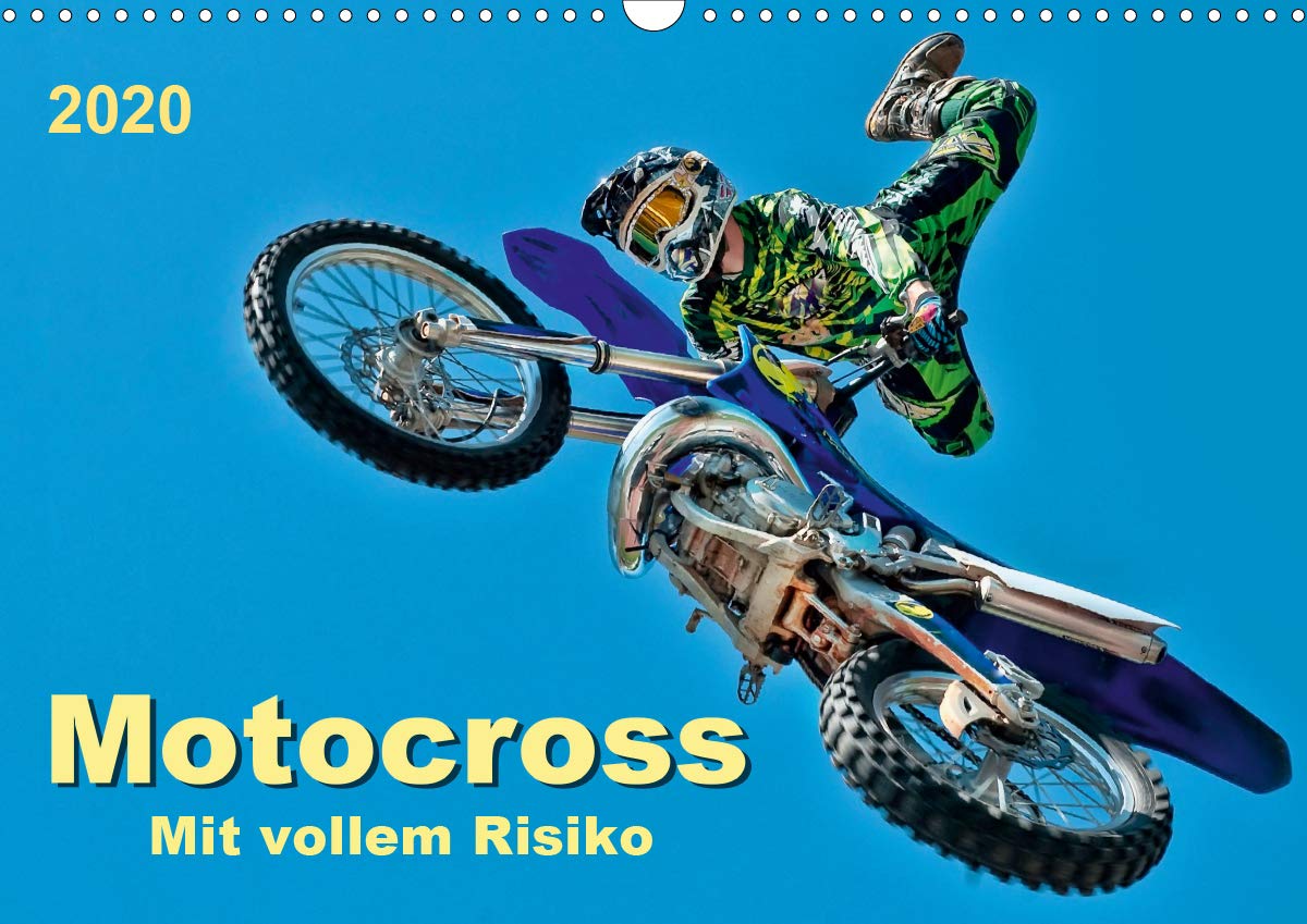 Motocross - mit vollem Risiko (Wandkalender 2020 DIN A3 quer): Motocross, faszinierender Extremsport mit spektakulären Sprüngen (Monatskalender, 14 Seiten ) (CALVENDO Sport) Film, Art & Culture