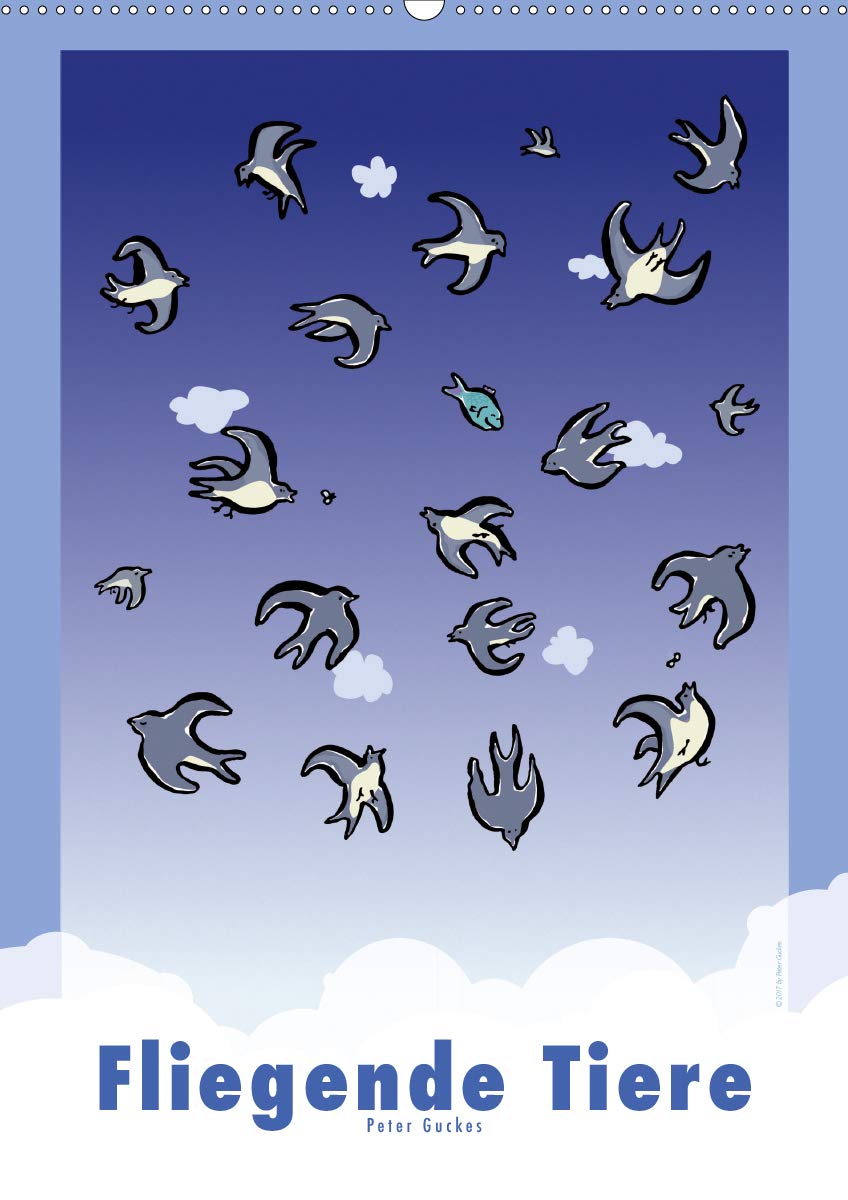 Fliegende Tiere (Wandkalender 2020 DIN A2 hoch): Die Luft ist voller lustiger Tiere. (Monatskalender, 14 Seiten ) (CALVENDO Spass) Leisure, Home & Garden