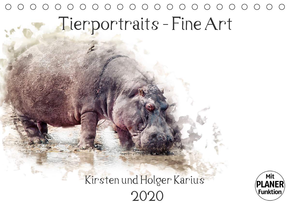 Tierportraits - Fine Art (Tischkalender 2020 DIN A5 quer): Zwölf ausgesuchte Fine Art Tierportraits in einem Kalender zusammengestellt. Fotografiert ... 14 Seiten ) (CALVENDO Tiere) Photography