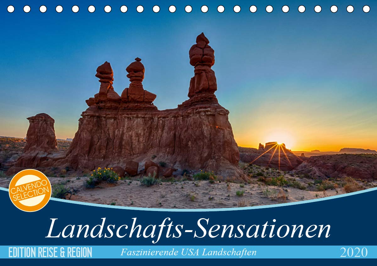 Landschafts-Sensationen (Tischkalender 2020 DIN A5 quer): Faszinierende USA Landschaften (Monatskalender, 14 Seiten ) (CALVENDO Orte) Leisure, Home & Garden