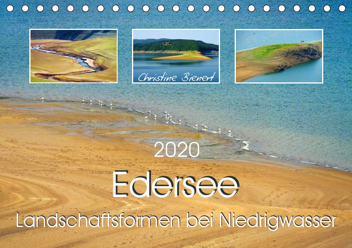 Edersee - Landschaftsformen bei Niedrigwasser (Tischkalender 2020 DIN A5 quer): Faszinierende Landschaftsformen prägen den Edersee bei Niedrigwasser (Monatskalender, 14 Seiten ) (CALVENDO Natur) Photography