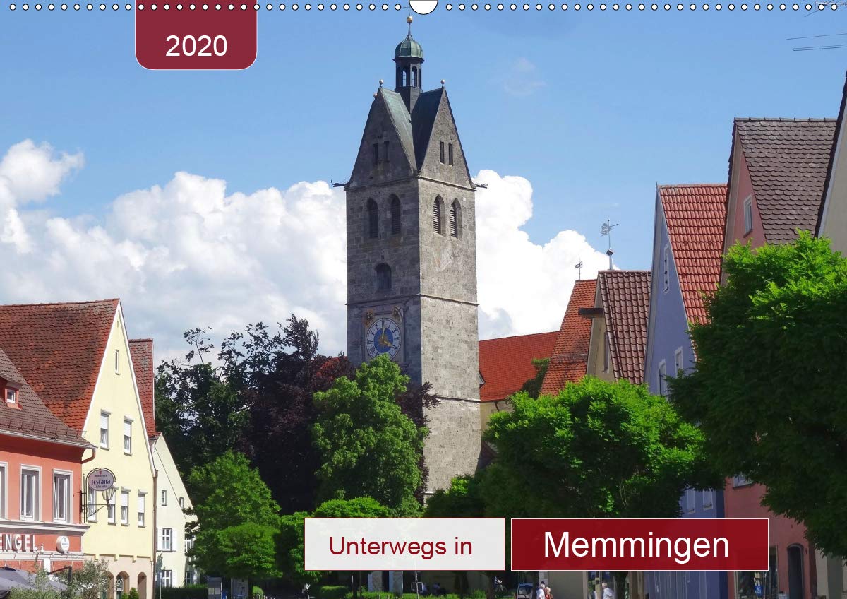 Unterwegs in Memmingen (Wandkalender 2020 DIN A2 quer): Stadt der Tore und Türme am Rande des Allgäus (Monatskalender, 14 Seiten ) (CALVENDO Orte) Leisure, Home & Garden