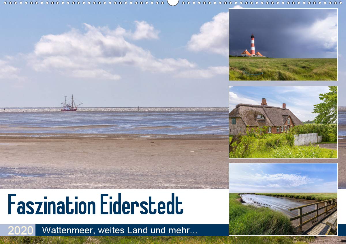Faszination Eiderstedt (Wandkalender 2020 DIN A2 quer): Wattenmeer, weites Land und mehr... (Monatskalender, 14 Seiten ) (CALVENDO Orte) Leisure, Home & Garden