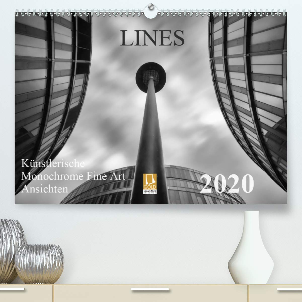 LINES - Künstlerische Monochrome Fine Art Ansichten (Premium, hochwertiger DIN A2 Wandkalender 2020, Kunstdruck in Hochglanz): Künstlerische ... (Monatskalender, 14 Seiten ) (CALVENDO Orte) Film, Art & Culture