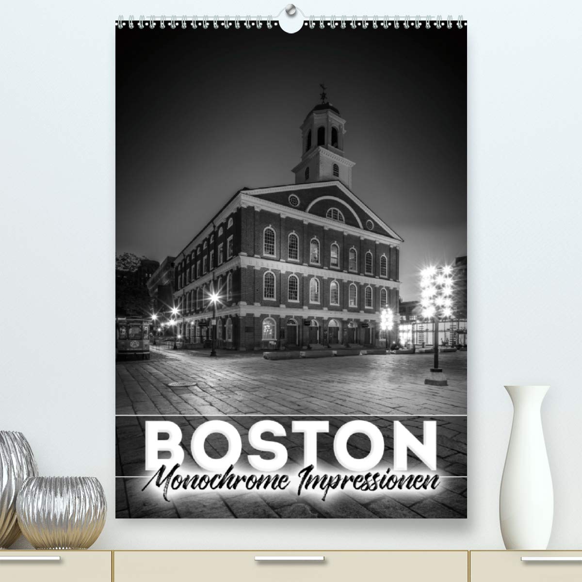 BOSTON Monochrome Impressionen (Premium, hochwertiger DIN A2 Wandkalender 2020, Kunstdruck in Hochglanz): Wahrzeichen und urbane Perspektiven (Monatskalender, 14 Seiten ) (CALVENDO Orte) Leisure, Home & Garden