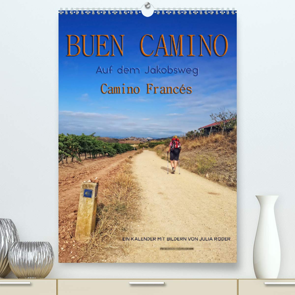 Buen Camino - Auf dem Jakobsweg - Camino Francés (Premium, hochwertiger DIN A2 Wandkalender 2020, Kunstdruck in Hochglanz): Der Jakobsweg - endlos ... (Monatskalender, 14 Seiten ) (CALVENDO Orte) Living & Furnishing