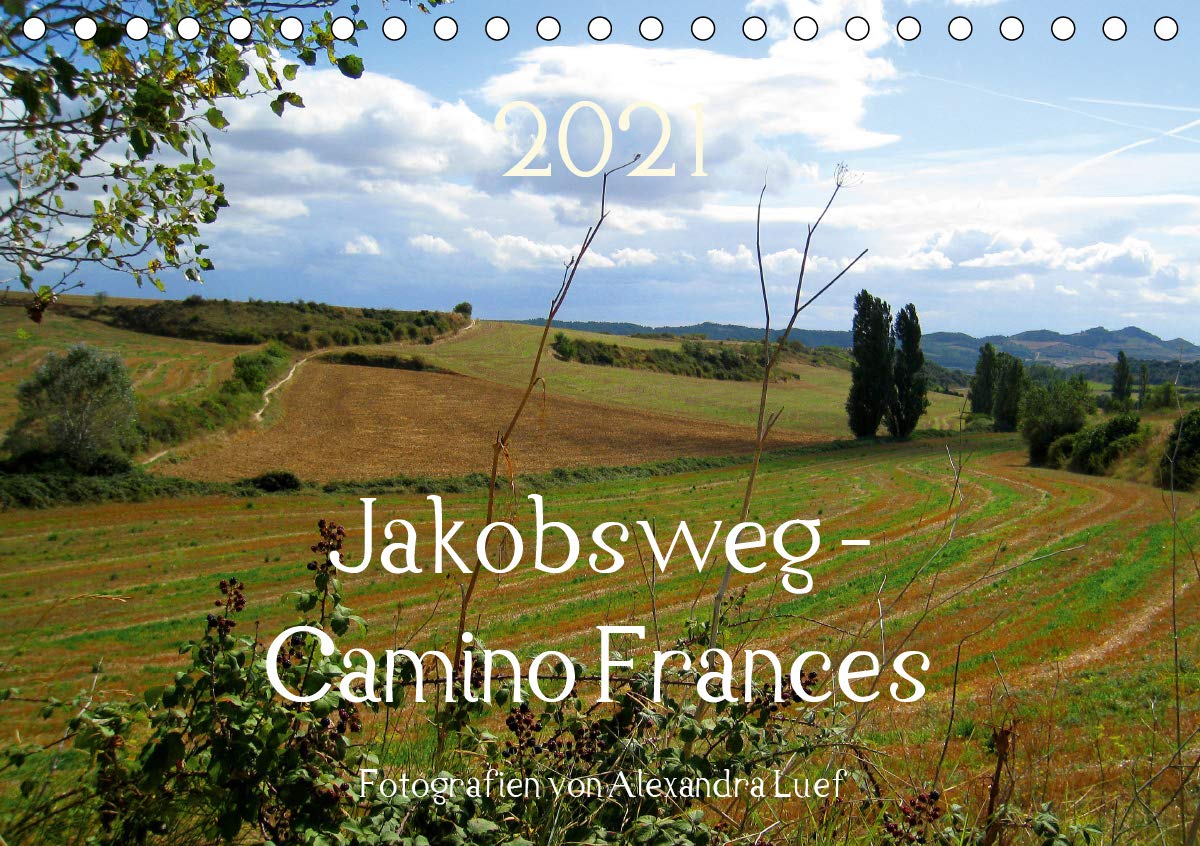 Jakobsweg - Camino Frances (Tischkalender 2021 DIN A5 quer): Unterwegs am Jakobsweg von St. Jean-Pied-de-Port nach Santiago de Compostela (Monatskalender, 14 Seiten ) (CALVENDO Orte) Leisure, Home & Garden