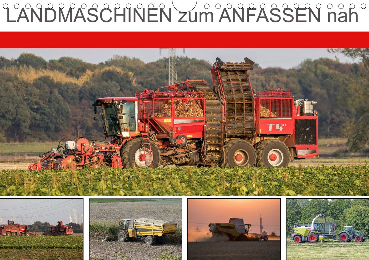 Landmaschinen zum Anfassen nah (Wandkalender 2021 DIN A4 quer): Von der Saat zur Ernte (Monatskalender, 14 Seiten ) (CALVENDO Mobilitaet) Living & Furnishing
