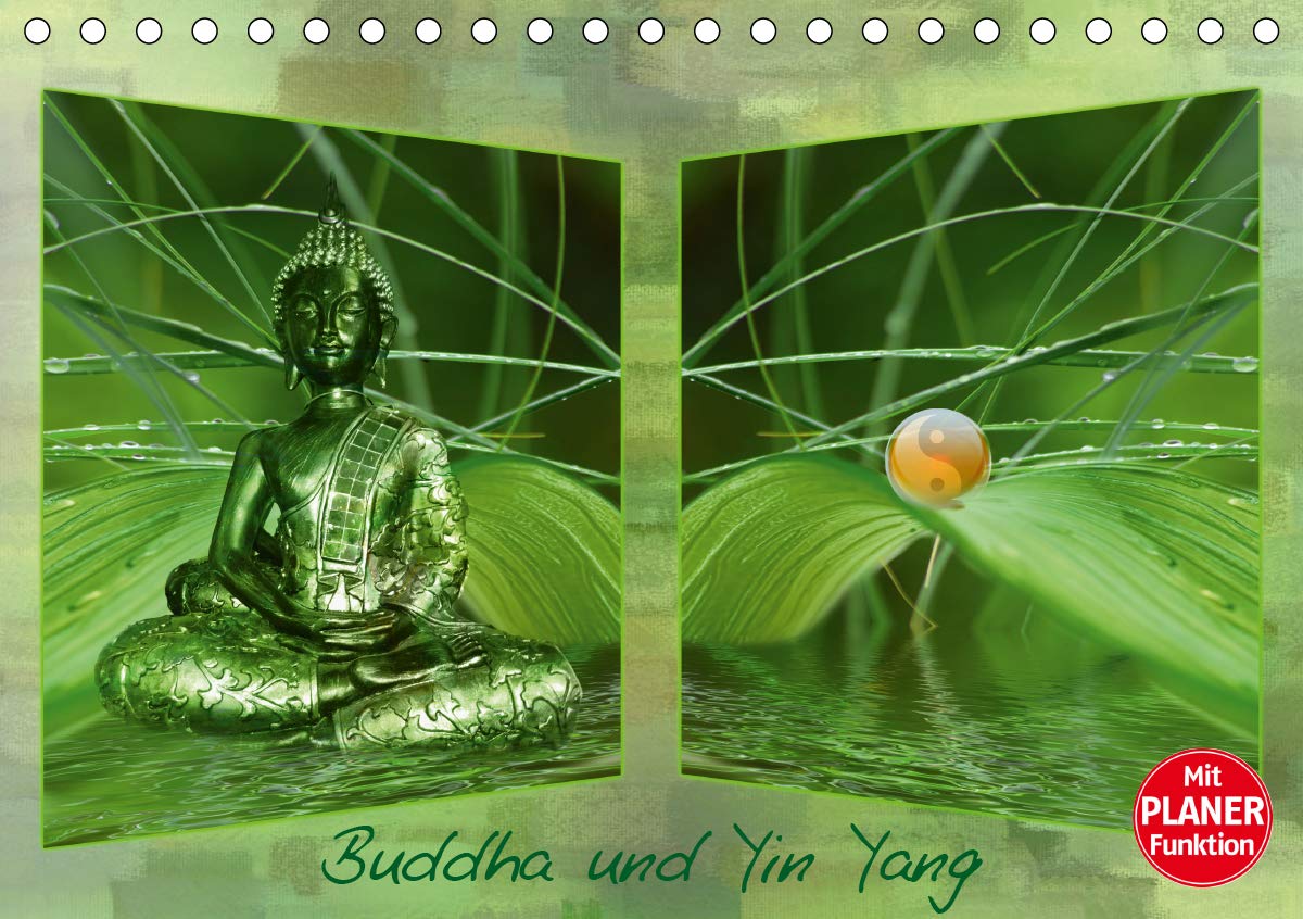 Buddha und Yin Yang (Tischkalender 2021 DIN A5 quer): Zeit zum Kraft schöpfen (Geburtstagskalender, 14 Seiten ) (CALVENDO Glaube) Leisure, Home & Garden