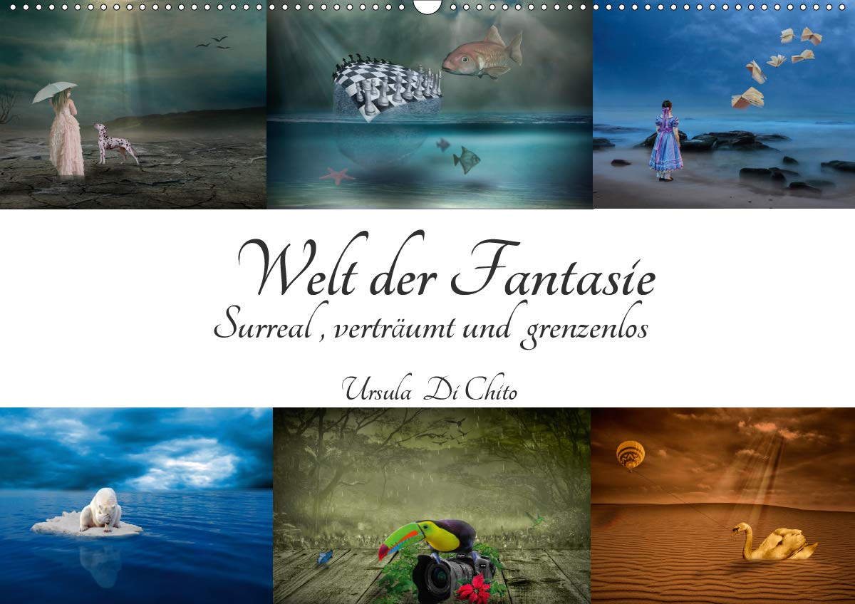 Welt der Fantasie - Surreal, verträumt und grenzenlos (Wandkalender 2021 DIN A2 quer): Surreale Bildkompositionen - Lassen Sie der Fantasie freien Lauf (Monatskalender, 14 Seiten ) (CALVENDO Kunst) Leisure, Home & Garden