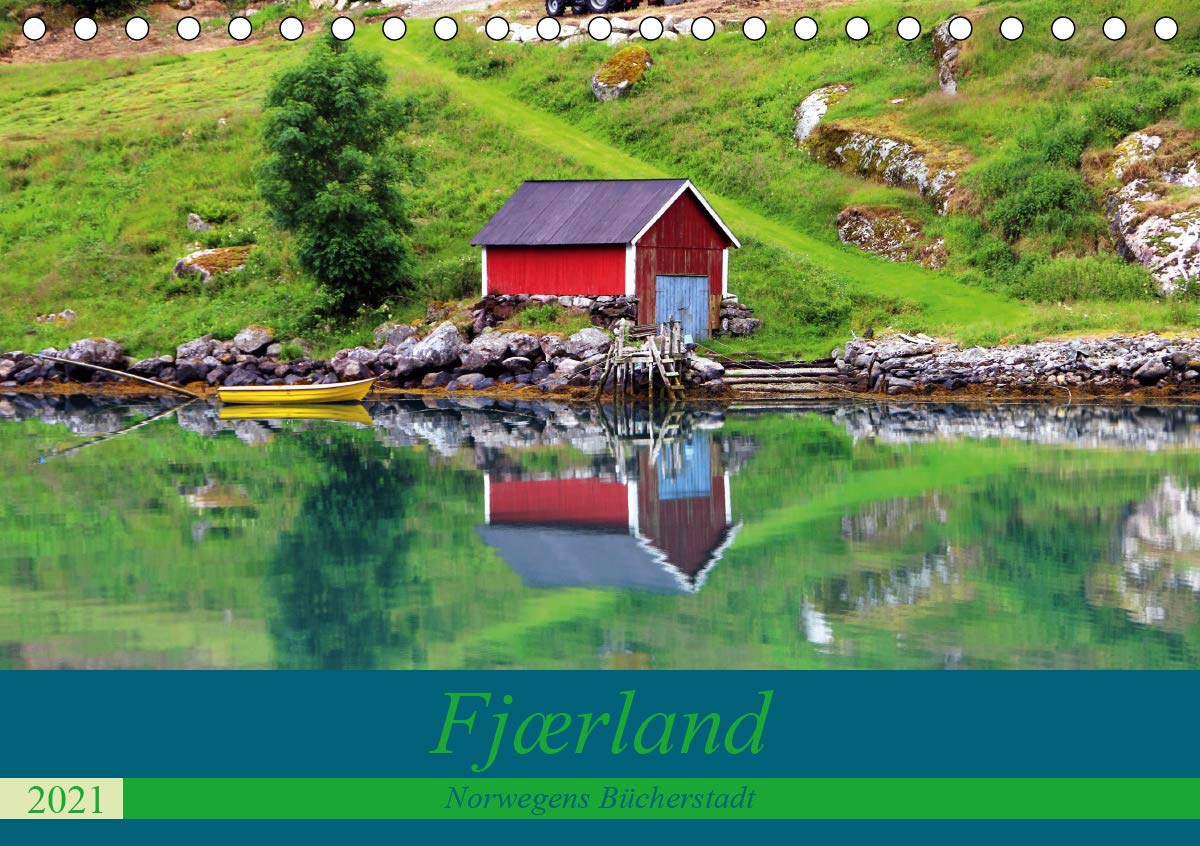 Fjærland - Norwegens Bücherstadt (Tischkalender 2021 DIN A5 quer): Die Stadt am Fjærlandsfjord (Monatskalender, 14 Seiten ) (CALVENDO Orte) Leisure, Home & Garden